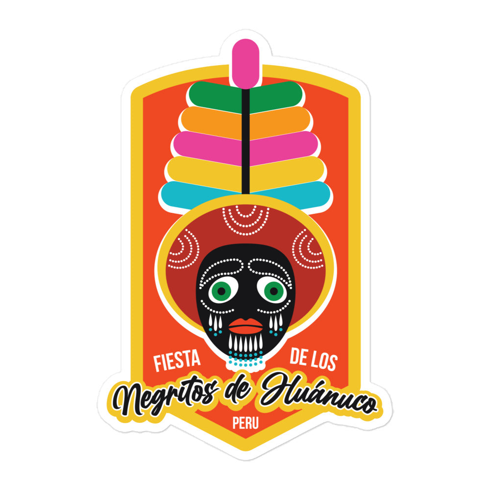 Fiesta de los Negritos de Huanuco - Peru Bubble-free stickers