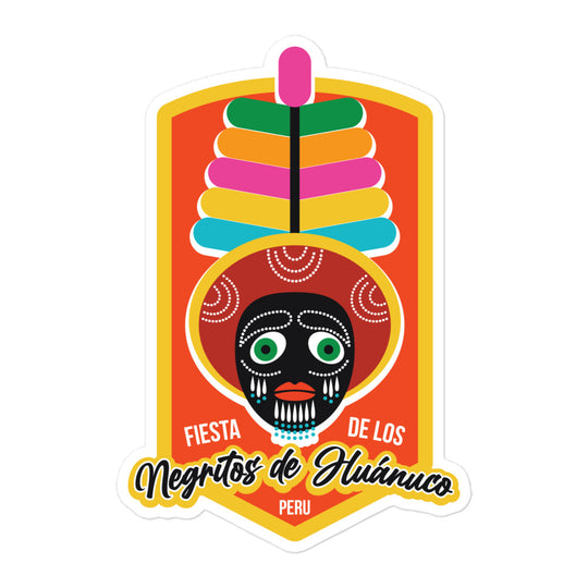 Fiesta de los Negritos de Huanuco - Peru Bubble-free stickers