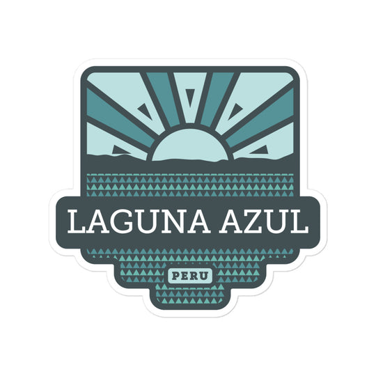 Laguna Azul – Peru Bubble-free stickers