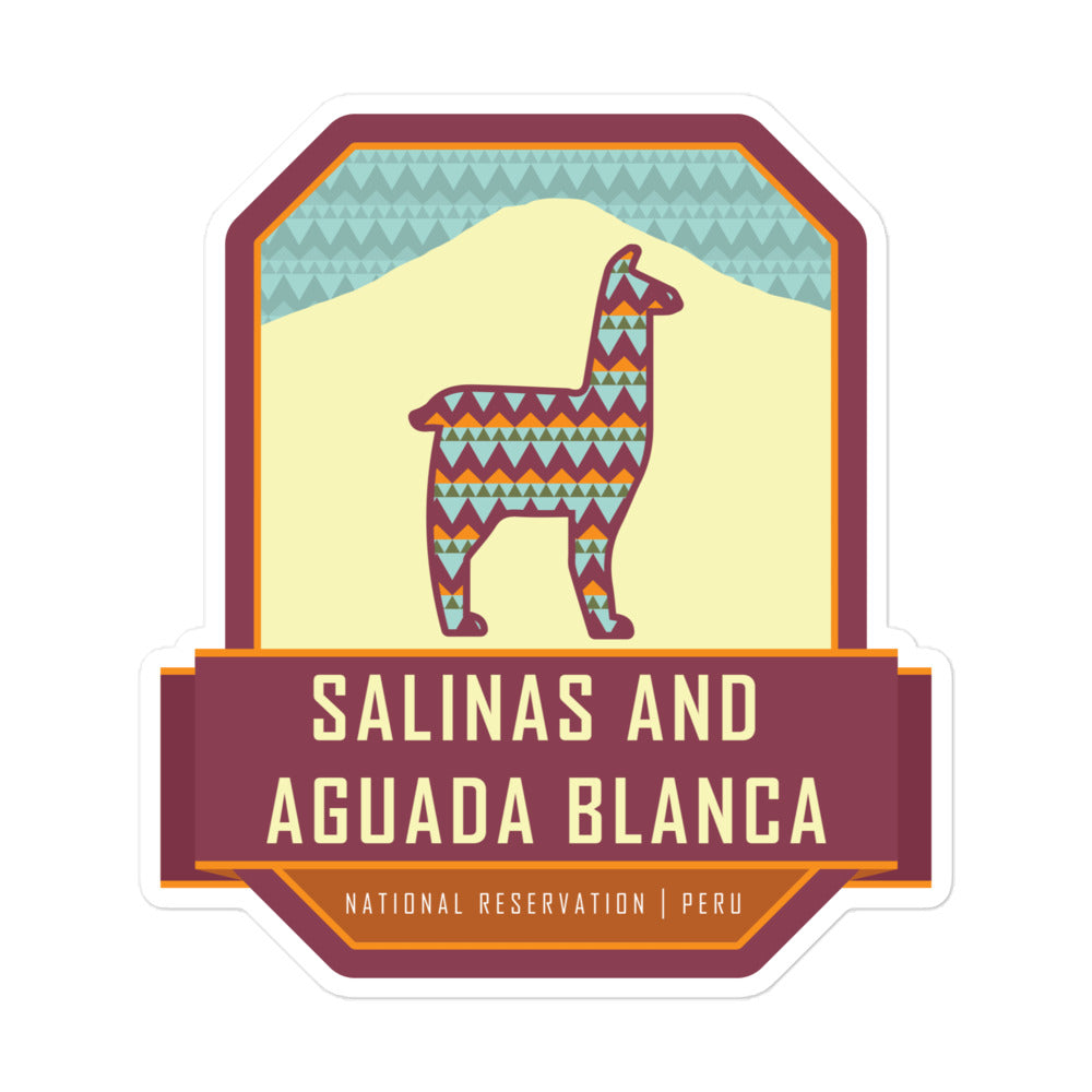 Salinas and Aguada Blanca National Reservation – Peru Bubble-free stickers