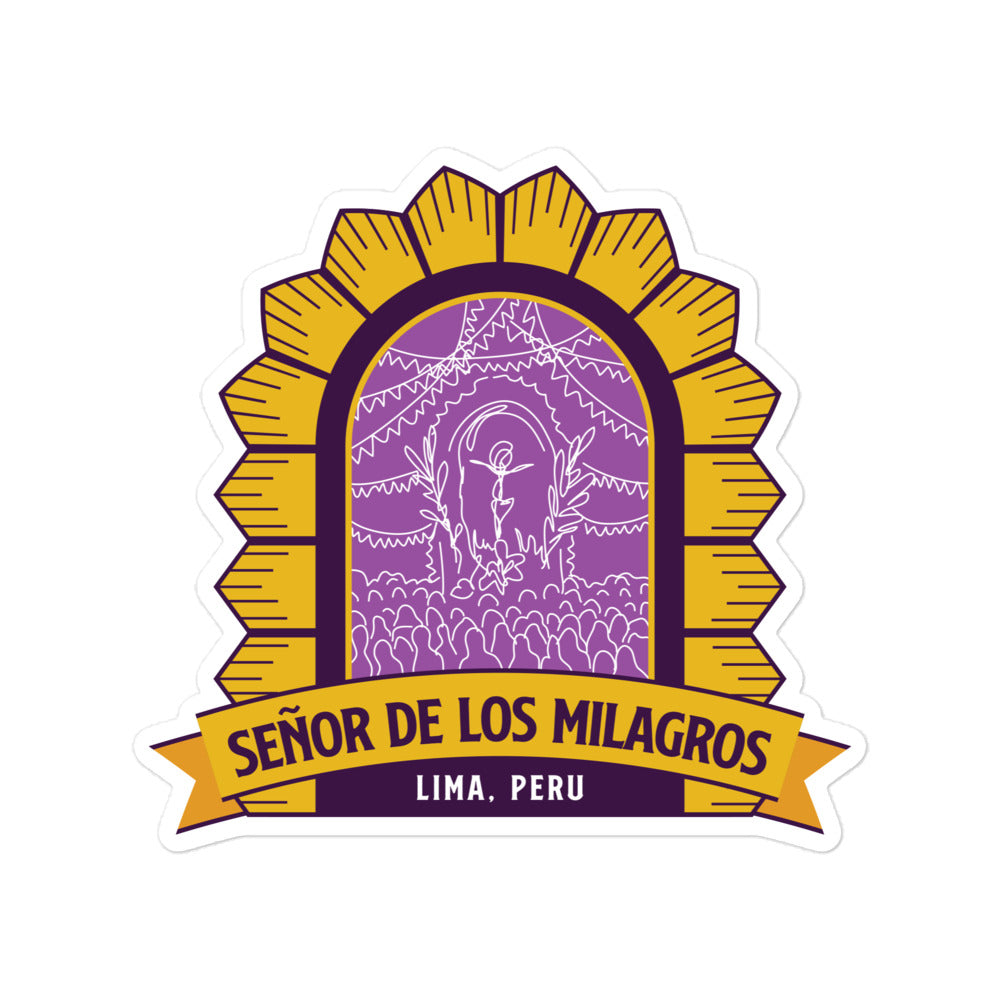 Senor de los Milagros – Lima, Peru Bubble-free stickers