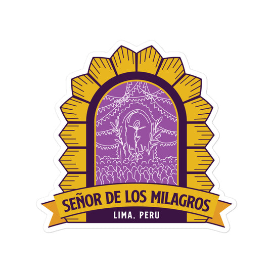 Senor de los Milagros – Lima, Peru Bubble-free stickers