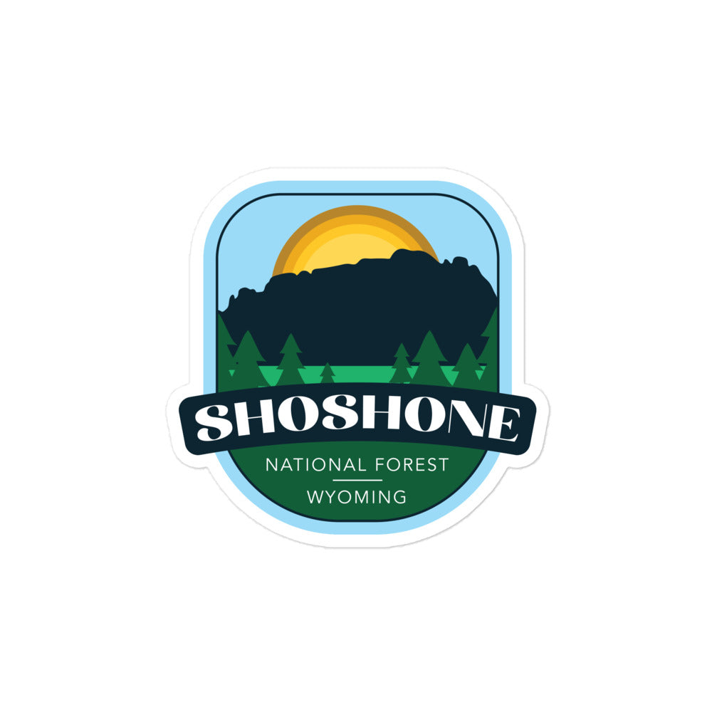 Shoshone National Forest - Wyoming Bubble-free stickers