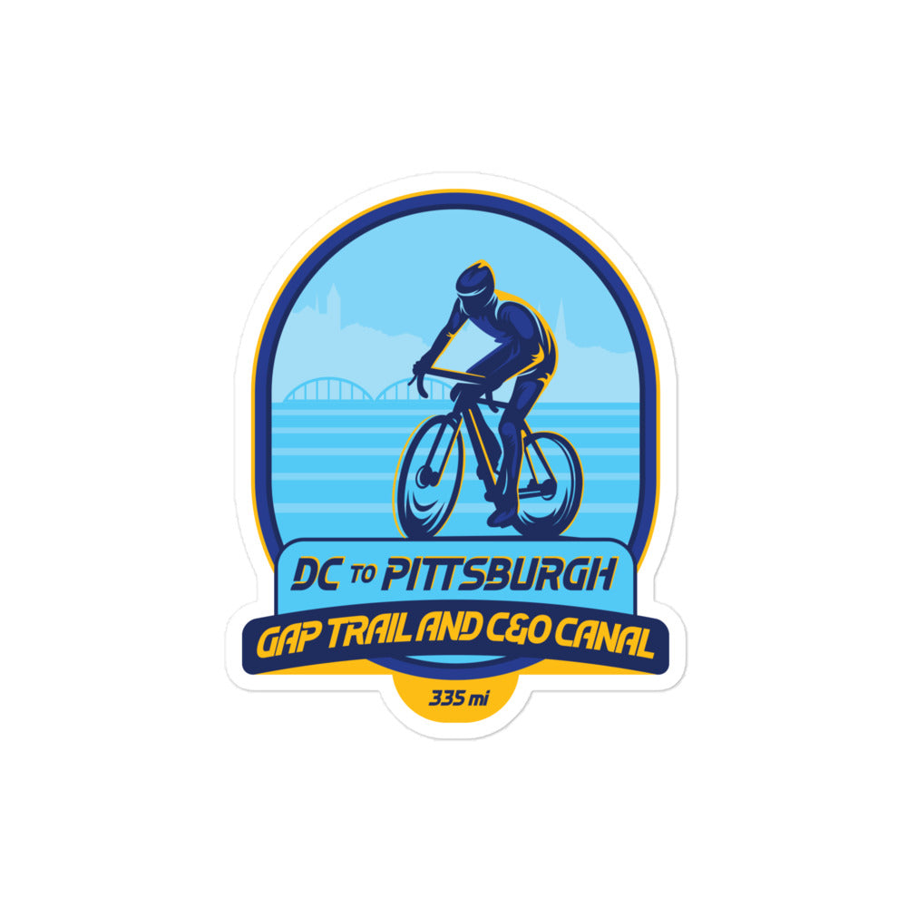 DC to Pittsburgh – GAP Tail and CO Canal Bubble-free stickers