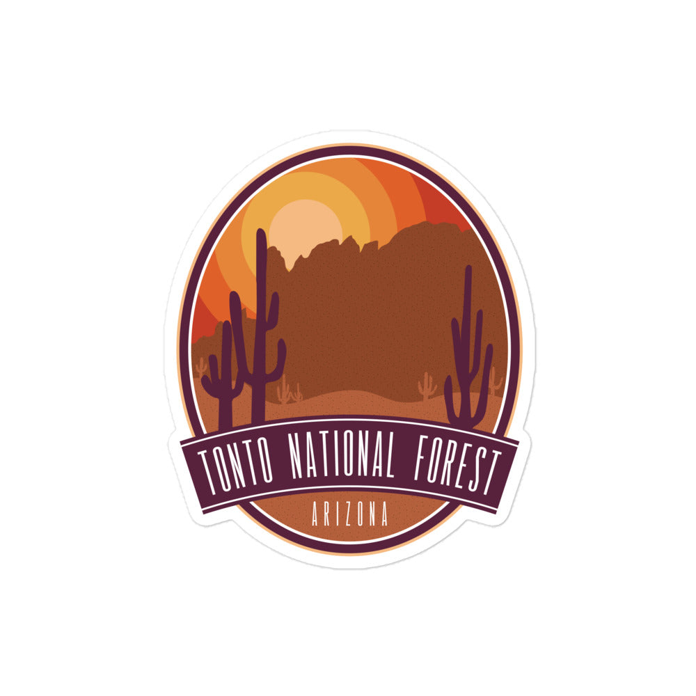 Tonto National Forest - Arizona Bubble-free stickers