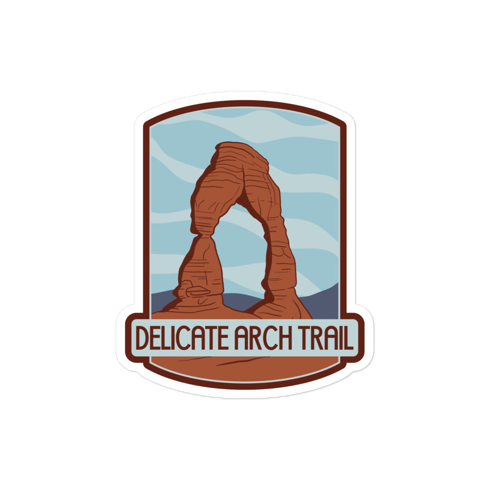 Delicate Arch Trail Bubble-free stickers