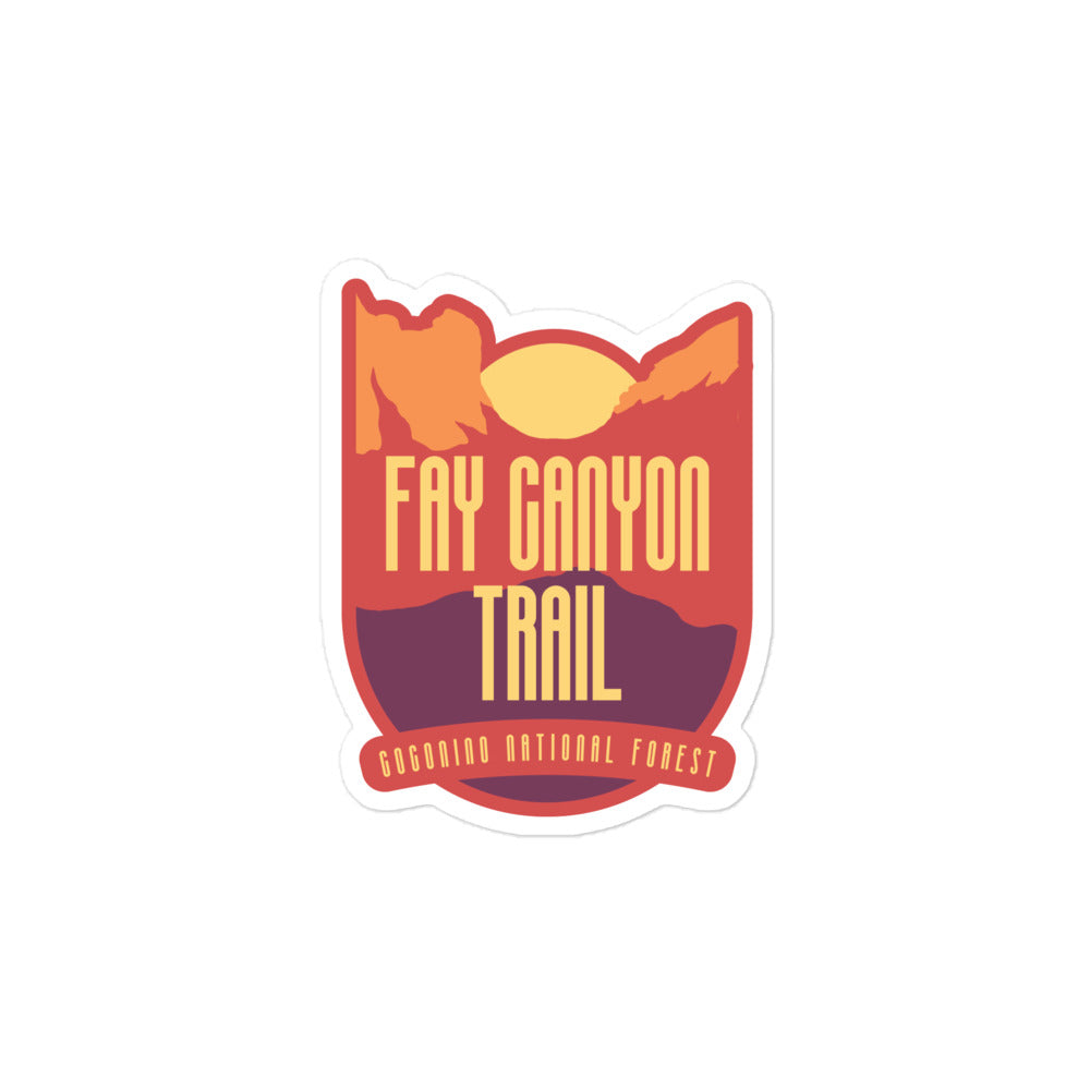 Fay Canyon Trail stickers - Coconino National Forest