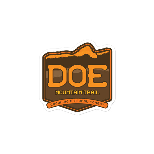 Doe Mountain Trail stickers - Coconino National Forest