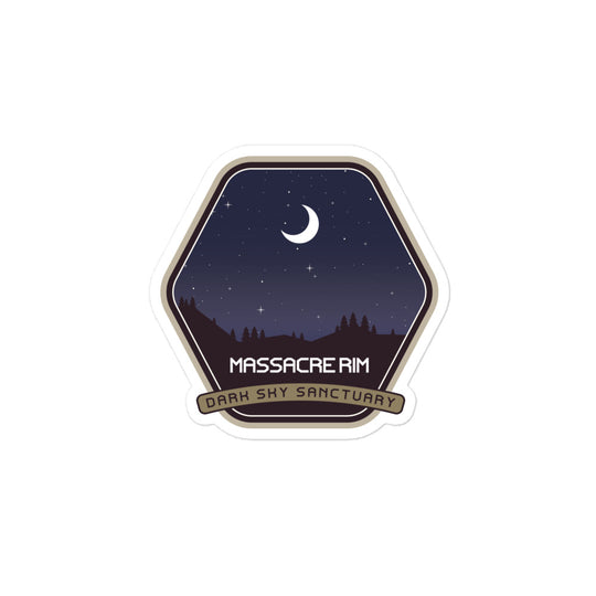 Massacre Rim dark sky sanctuary stickers