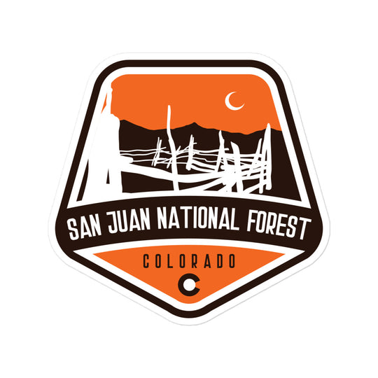 San Juan National Forest - Colorado Bubble-free stickers