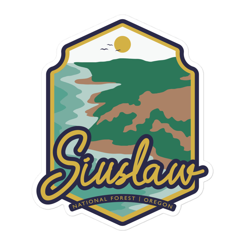 Siuslaw National Forest - Oregon Bubble-free stickers