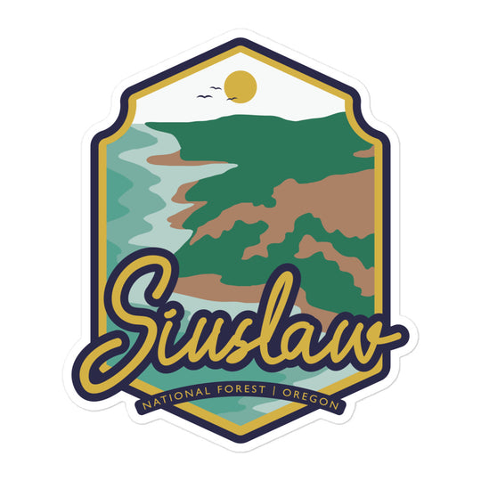 Siuslaw National Forest - Oregon Bubble-free stickers