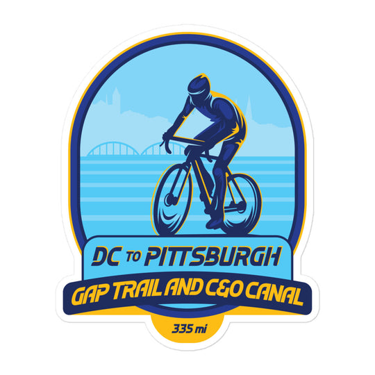 DC to Pittsburgh – GAP Tail and CO Canal Bubble-free stickers