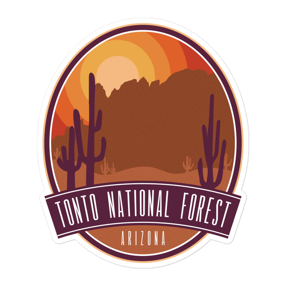 Tonto National Forest - Arizona Bubble-free stickers