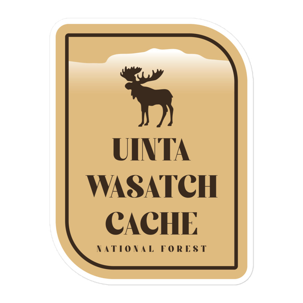 Uinta-Wasatch-Cache National Forest Bubble-free stickers