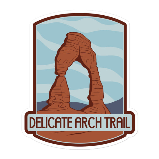 Delicate Arch Trail Bubble-free stickers