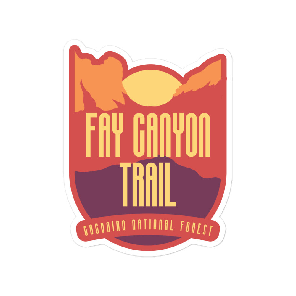 Fay Canyon Trail stickers - Coconino National Forest