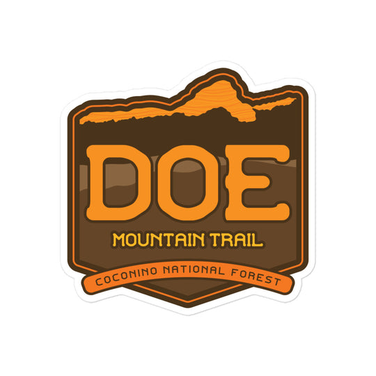 Doe Mountain Trail stickers - Coconino National Forest