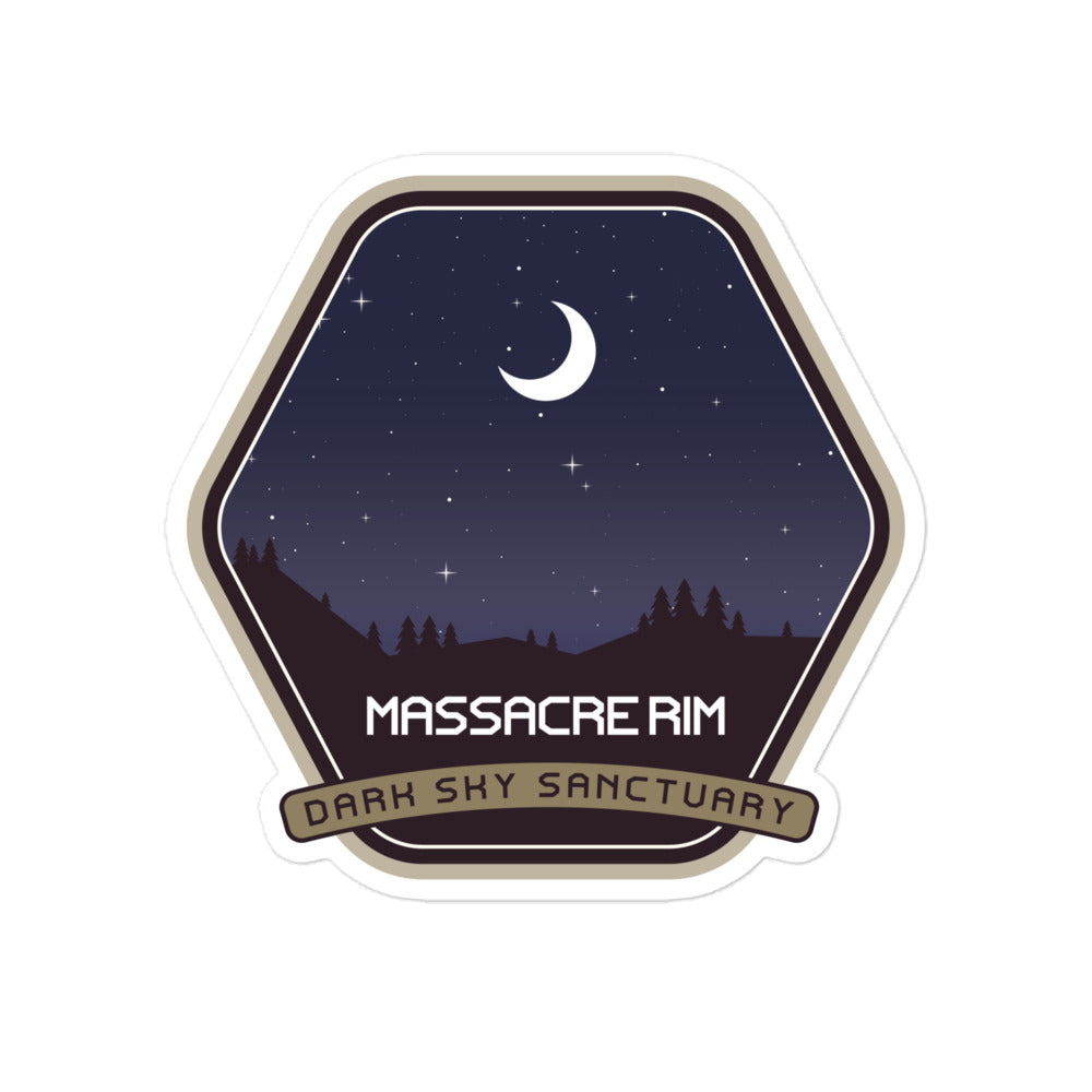 Massacre Rim dark sky sanctuary stickers