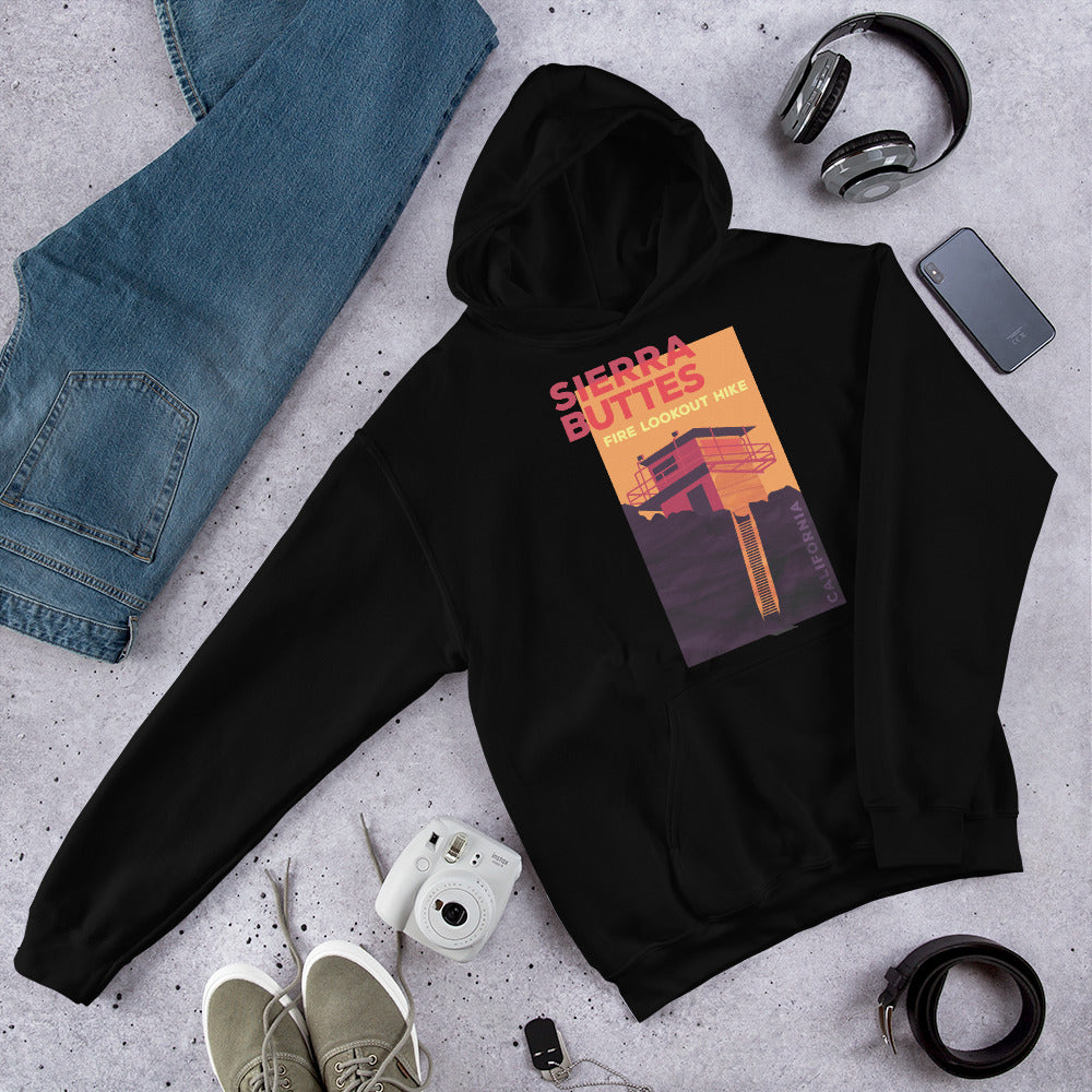 Sierra Buttes Fire Lookout Hike - California Unisex Hoodie