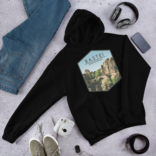 Bastei bridge - Saxon Switzerland, Germany Unisex Hoodie