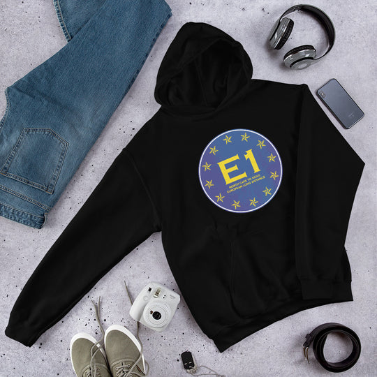 E1 North Cape to Sicily - European long distance Path Unisex Hoodie