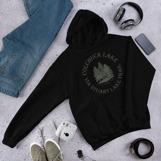 Colchuck Lake via Stuart Lake Trail Unisex Hoodie