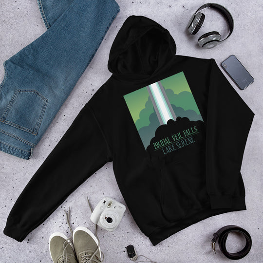 Bridal Veil Falls - Lake Serene Unisex Hoodie