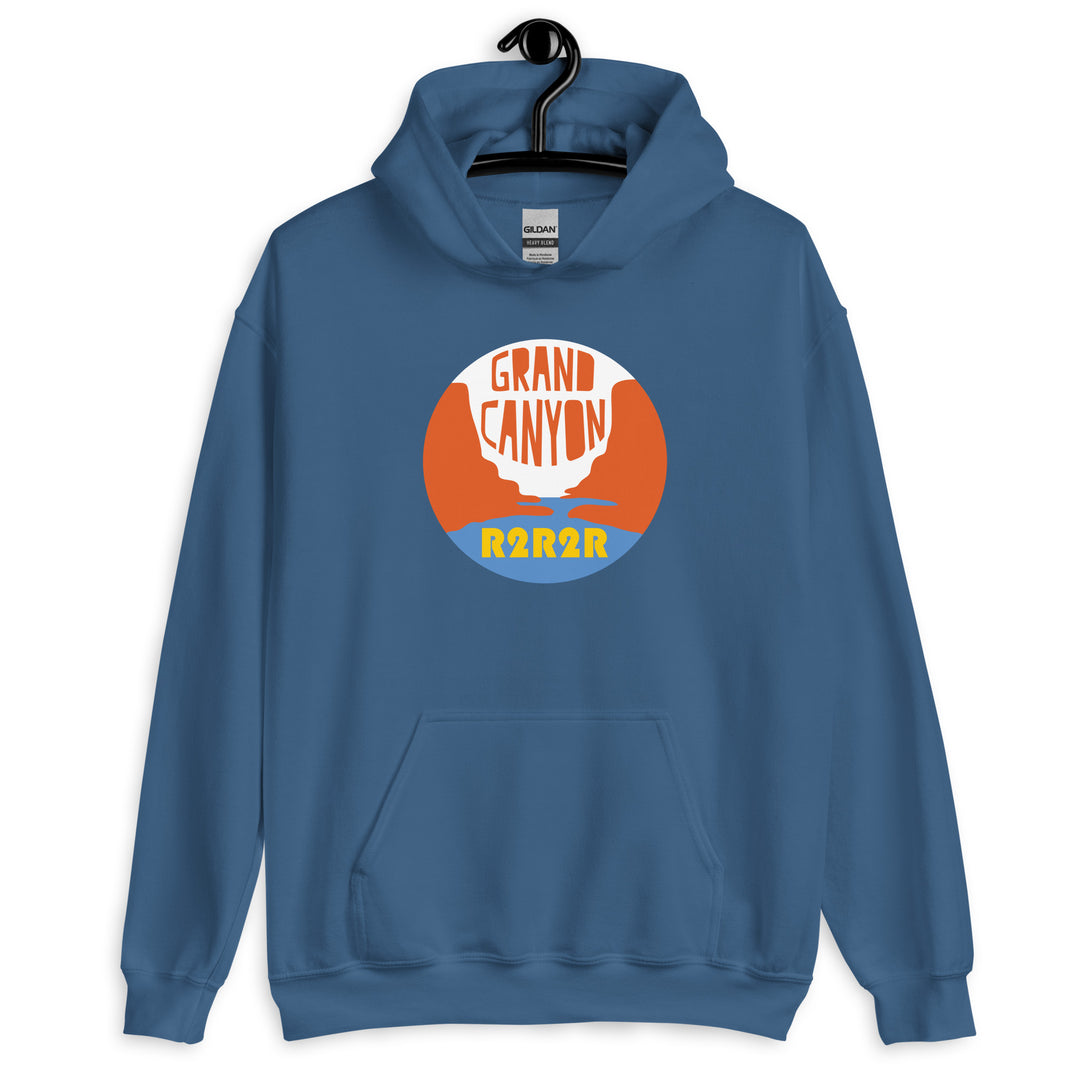 Rim to Rim to Rim Trail, Grand Canyon Unisex Hoodie / R2R2R Hiker Gift