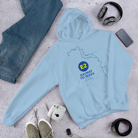 E2 Galway to Nizza - European long distance Path Unisex Hoodie