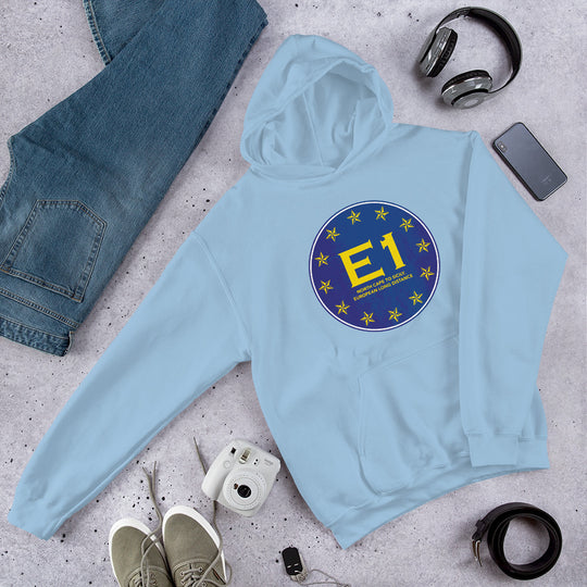 E1 North Cape to Sicily - European long distance Path Unisex Hoodie