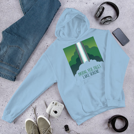 Bridal Veil Falls - Lake Serene Unisex Hoodie