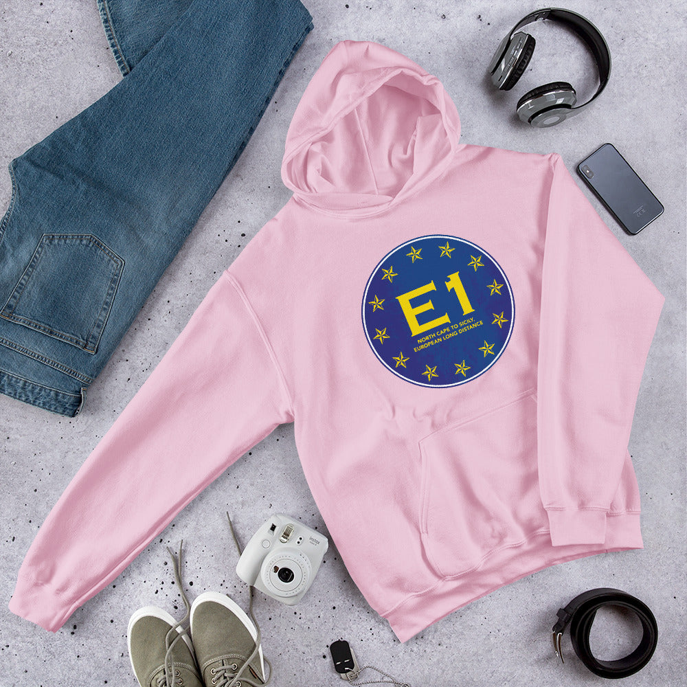 E1 North Cape to Sicily - European long distance Path Unisex Hoodie