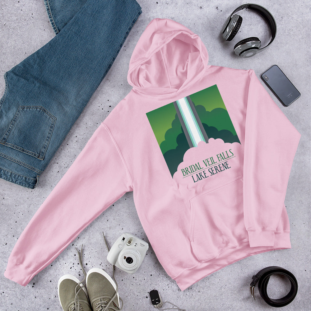 Bridal Veil Falls - Lake Serene Unisex Hoodie