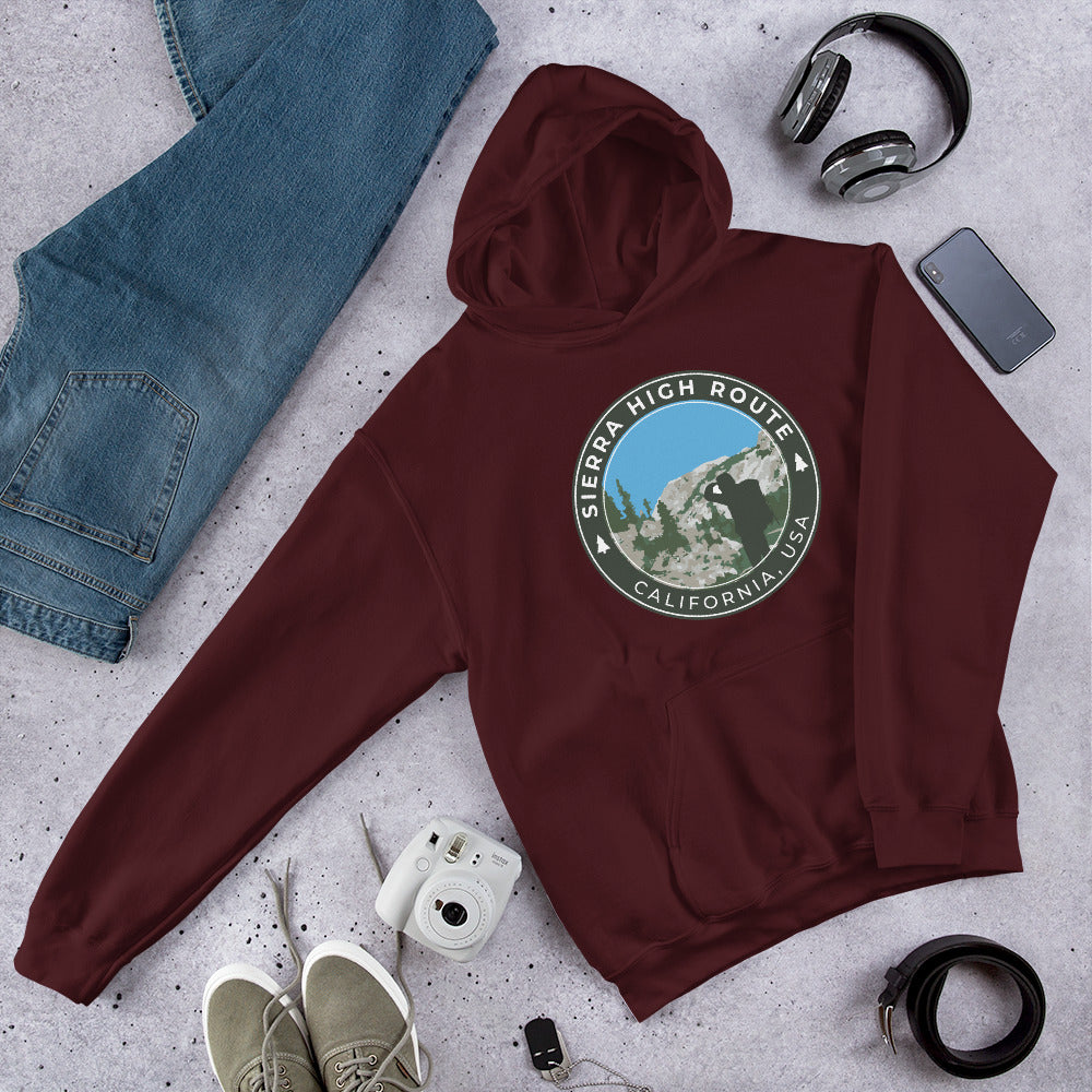 Sierra High Route - California, USA Unisex Hoodie