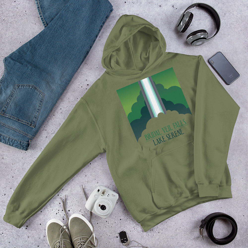 Bridal Veil Falls - Lake Serene Unisex Hoodie