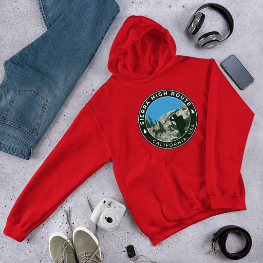 Sierra High Route - California, USA Unisex Hoodie