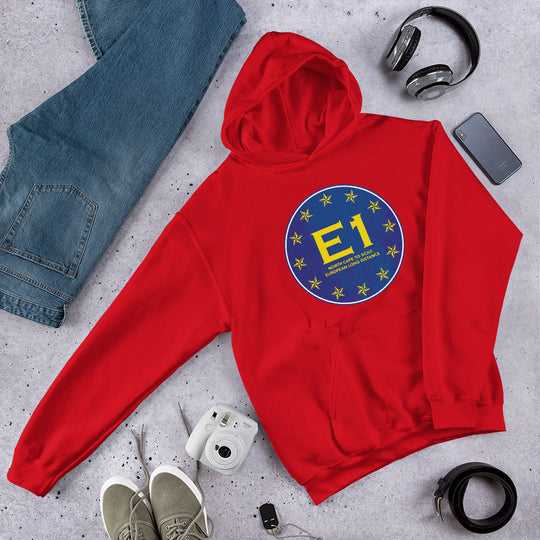 E1 North Cape to Sicily - European long distance Path Unisex Hoodie