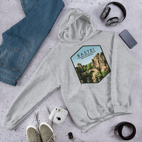 Bastei bridge - Saxon Switzerland, Germany Unisex Hoodie