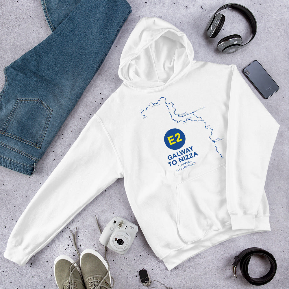 E2 Galway to Nizza - European long distance Path Unisex Hoodie