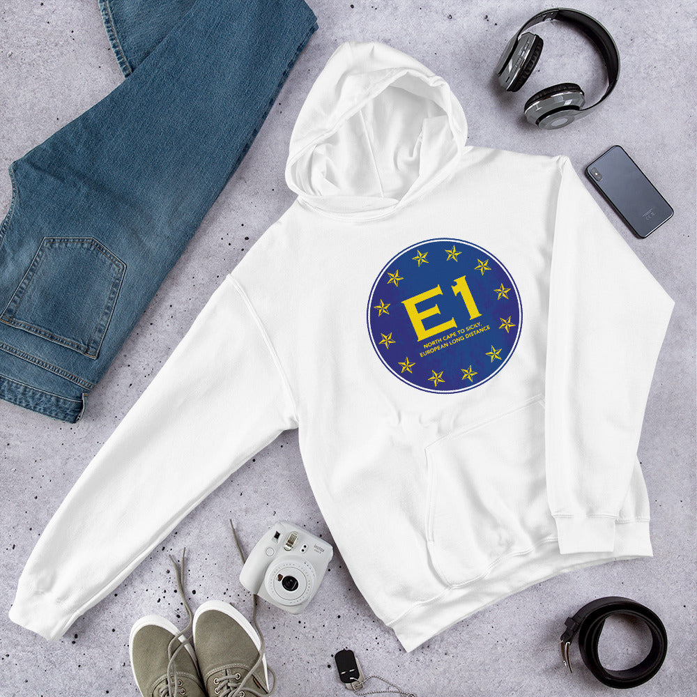 E1 North Cape to Sicily - European long distance Path Unisex Hoodie