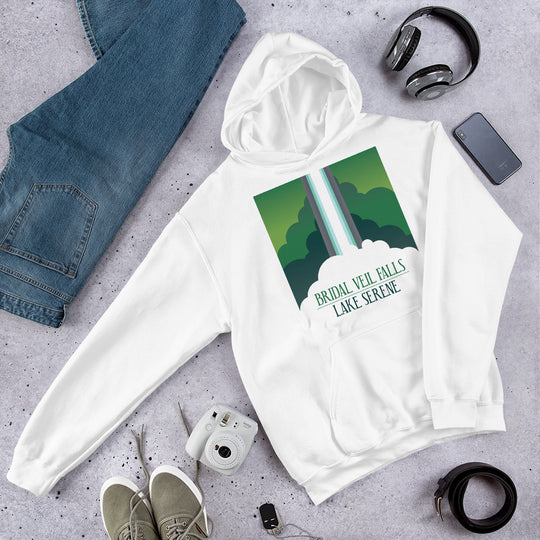 Bridal Veil Falls - Lake Serene Unisex Hoodie