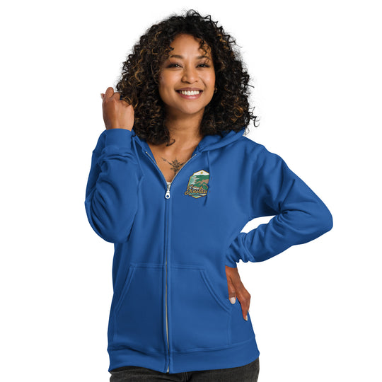 Siuslaw National Forest – Oregon Unisex heavy blend zip hoodie