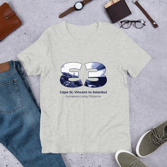 E3 Cape St. Vincent to Istanbul - European Long distance Path Unisex t-shirt