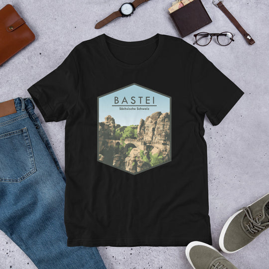 Bastei bridge - Saxon Switzerland, Germany Unisex t-shirt