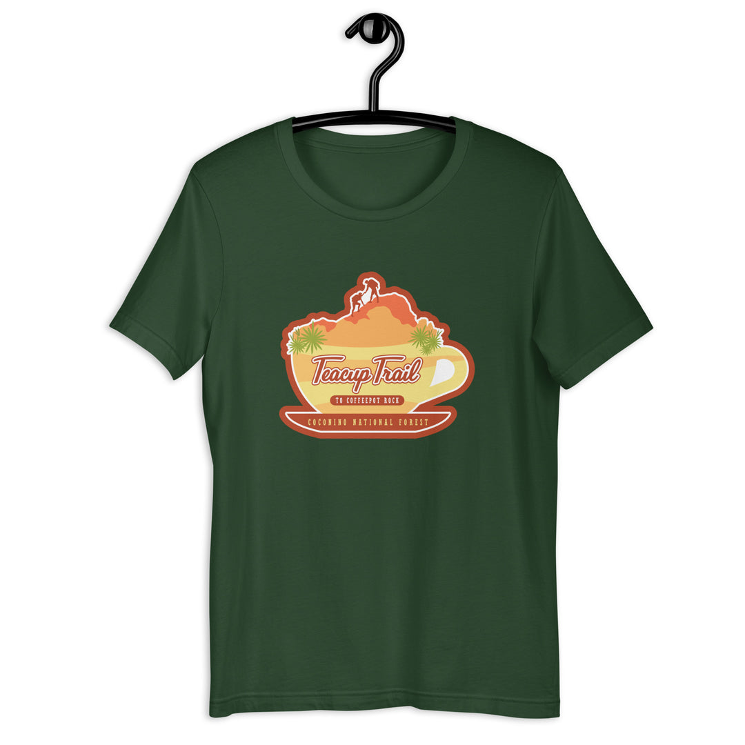 Teacup Trail to Coffeepot Rock Unisex t-shirt - Coconino National Forest