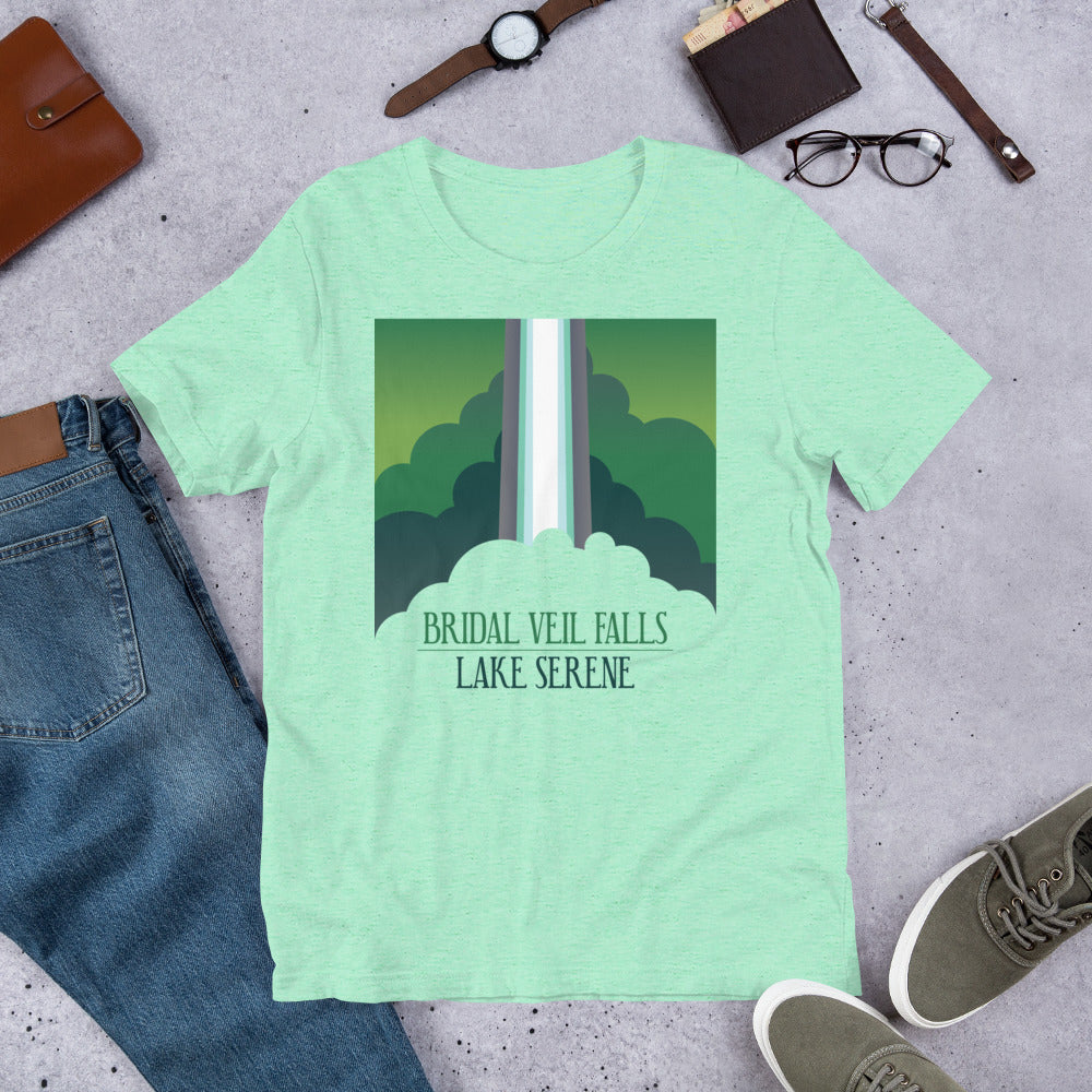 Bridal Veil Falls - Lake Serene Unisex t-shirt