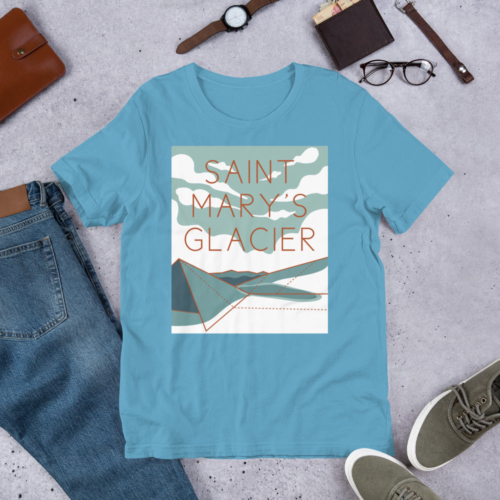 St. Mary&#39;s Glacier Unisex t-shirt