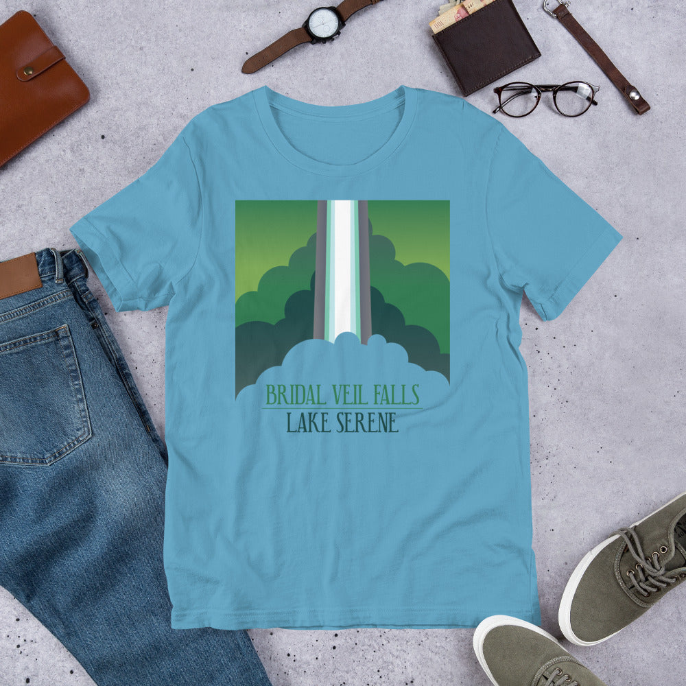 Bridal Veil Falls - Lake Serene Unisex t-shirt