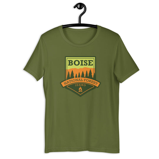 Boise National Forest Unisex t-shirt – Idaho